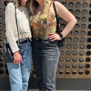 Green and Orange Bodysuit